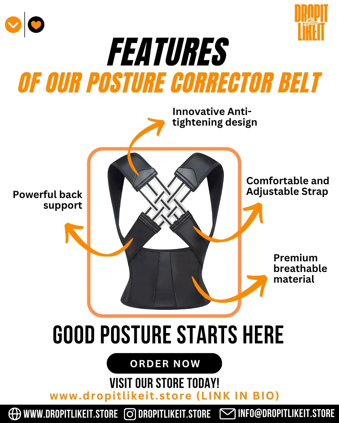 PosturePro™ - Posture Corrector Belt | Unisex